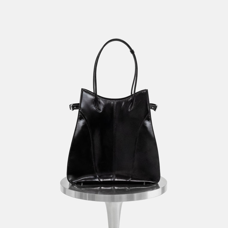 Black KIMIAS carryall tote on a white background