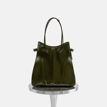 KIMIAS olive green carryall tote on a white background